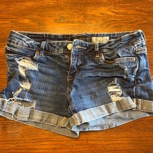 Aeropostale ripped Jean shorts